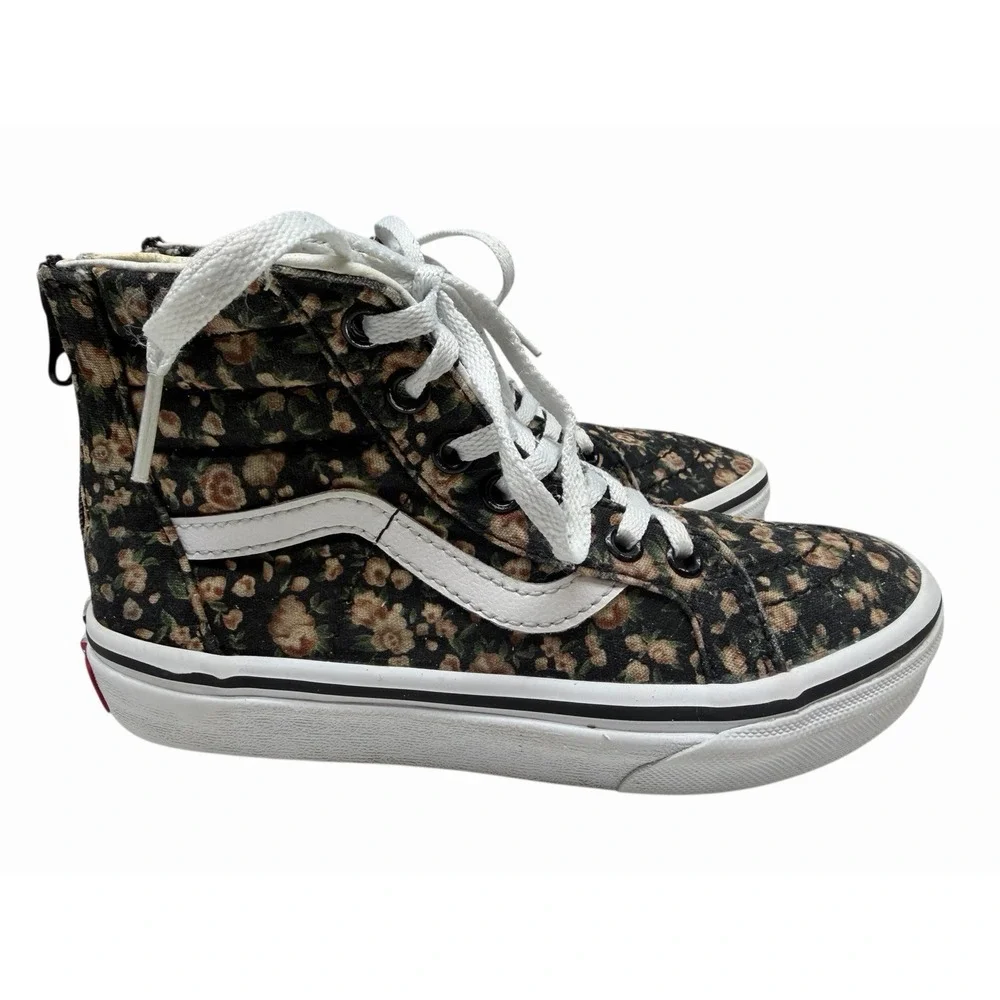 VANS Toddler Sk8-Hi Zip Rose Dreams/Black White‎ Girls Shoe Size 1 Kids